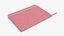 Stationary Notebook with Bookmark Pink