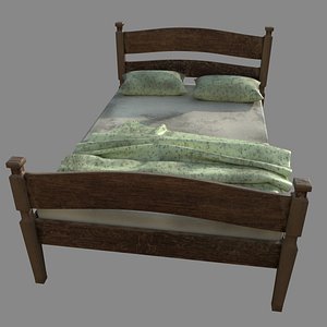 old bed pillows 3D model