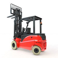 Electrical Forklift Rigged and Animated