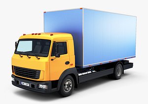 generic truck box 3D model