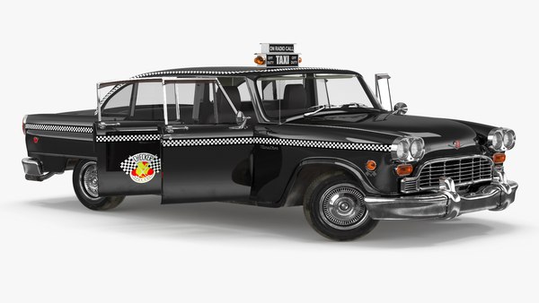 チェッカーマラソンタクシーキャブヴィンテージリグ3Dモデル