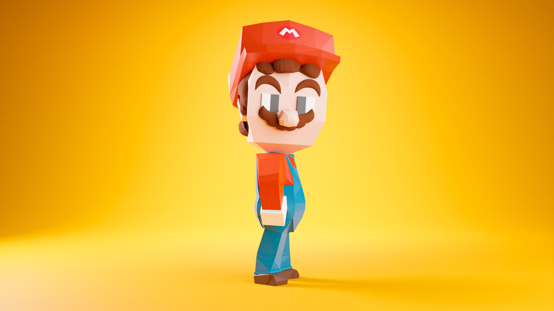 3D Super Mario Low Poly Rigged 3D Model - TurboSquid 1953605