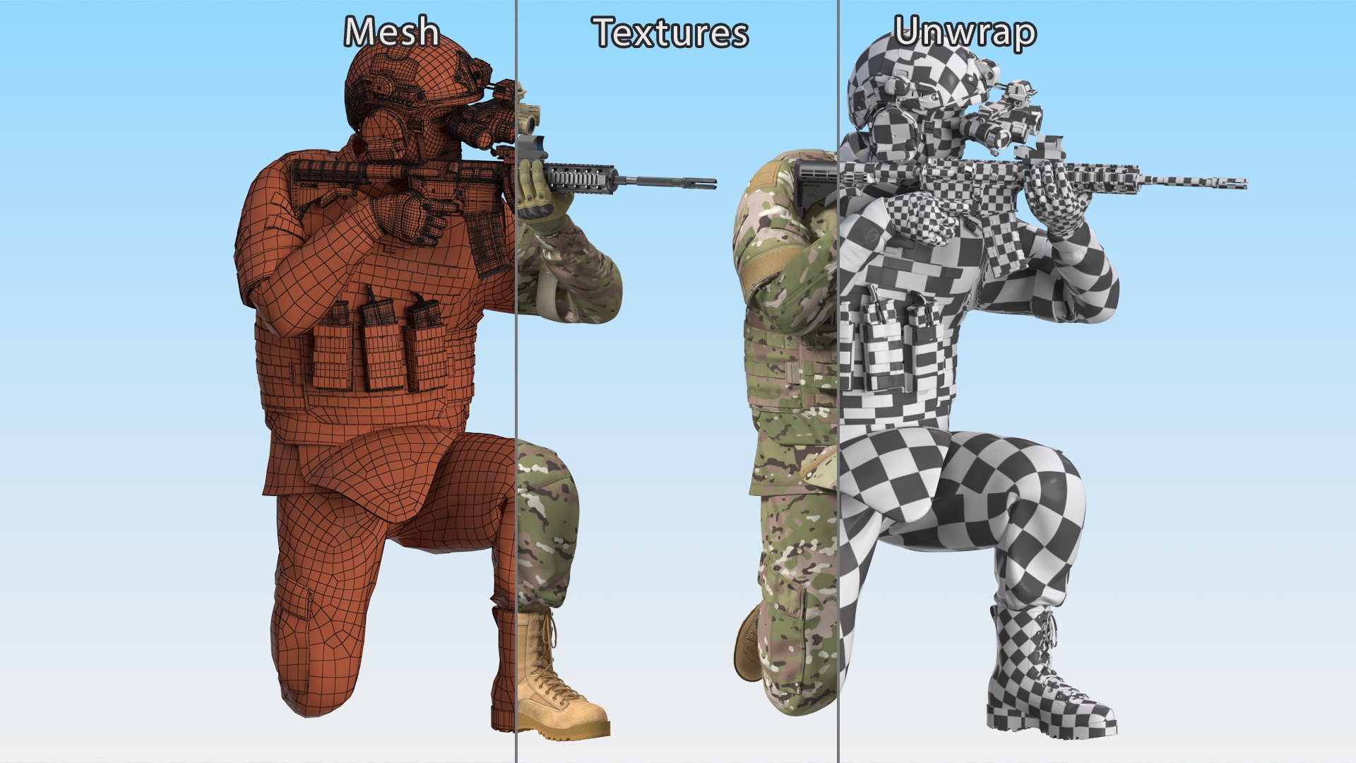 3D model Soldier in Green Camo with Night Vision Aiming Fur https://p.turbosquid.com/ts-thumb/rd/LoNTbh/wH/soldieringreencamowithnightvisionaimingfur3dmodel019/jpg/1717325302/1920x1080/fit_q87/d2c1a6d126847819443caaeaa93aa3f335d92abd/soldieringreencamowithnightvisionaimingfur3dmodel019.jpg