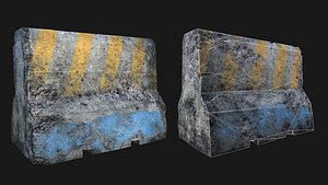 3d model concrete divider