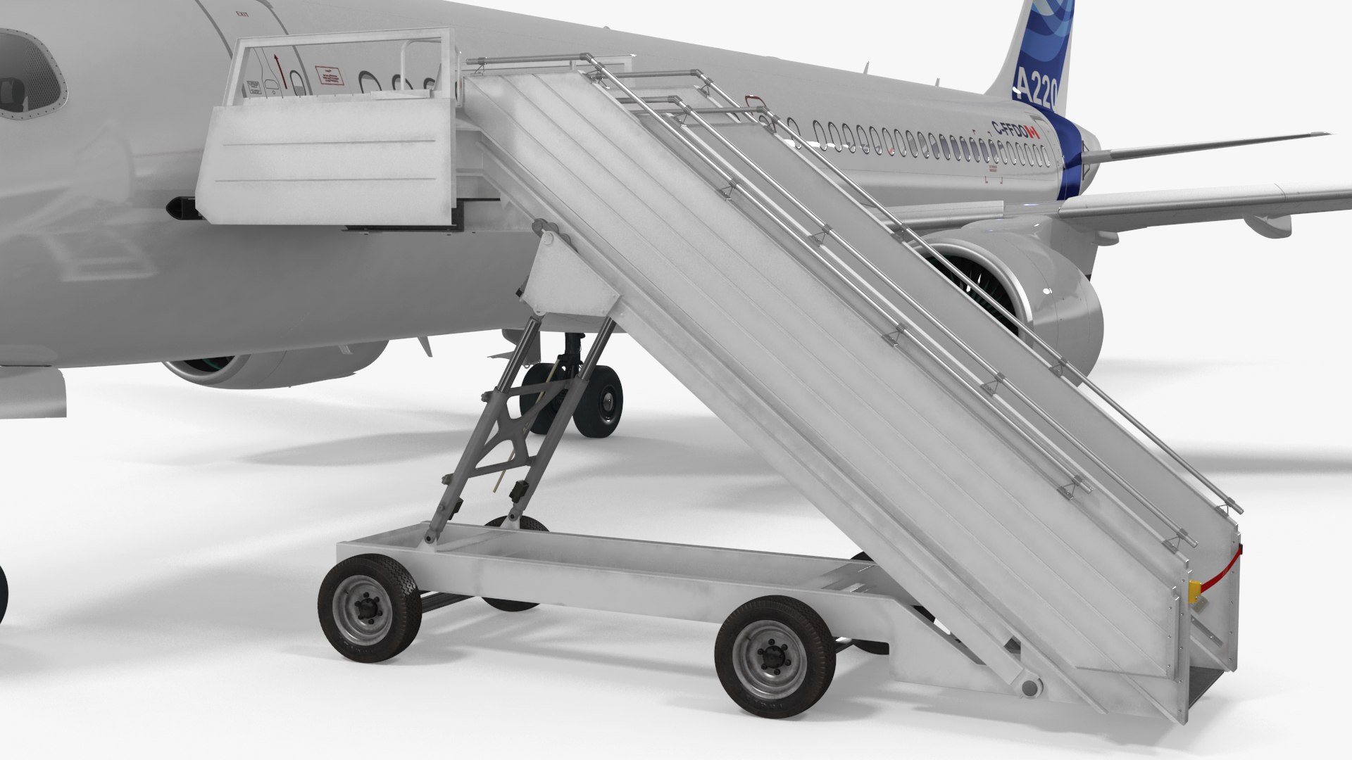 Airbus A220 with Passenger Steps model https://p.turbosquid.com/ts-thumb/rd/PiyG1h/iI/airbusa220withpassengersteps3dsmodel024/jpg/1698358051/1920x1080/fit_q87/3b13839ce428cdf0ad3f4de099ef261b3b41cffa/airbusa220withpassengersteps3dsmodel024.jpg