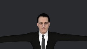 3D Paul Newman Hyper Realistic Full Body Fully Rigged 3D Character model