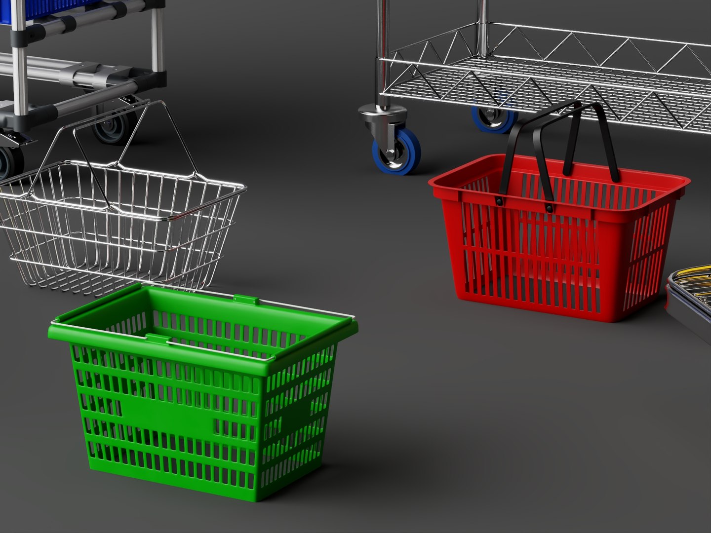 Supermarket Trolley Shopping Basket Storage Rack 3D Model Pack model https://p.turbosquid.com/ts-thumb/rd/UJLlNG/7Y/15/jpg/1785654693/1920x1080/fit_q87/76d73eb05df93108d9050bac838e46ed53b18af6/15.jpg