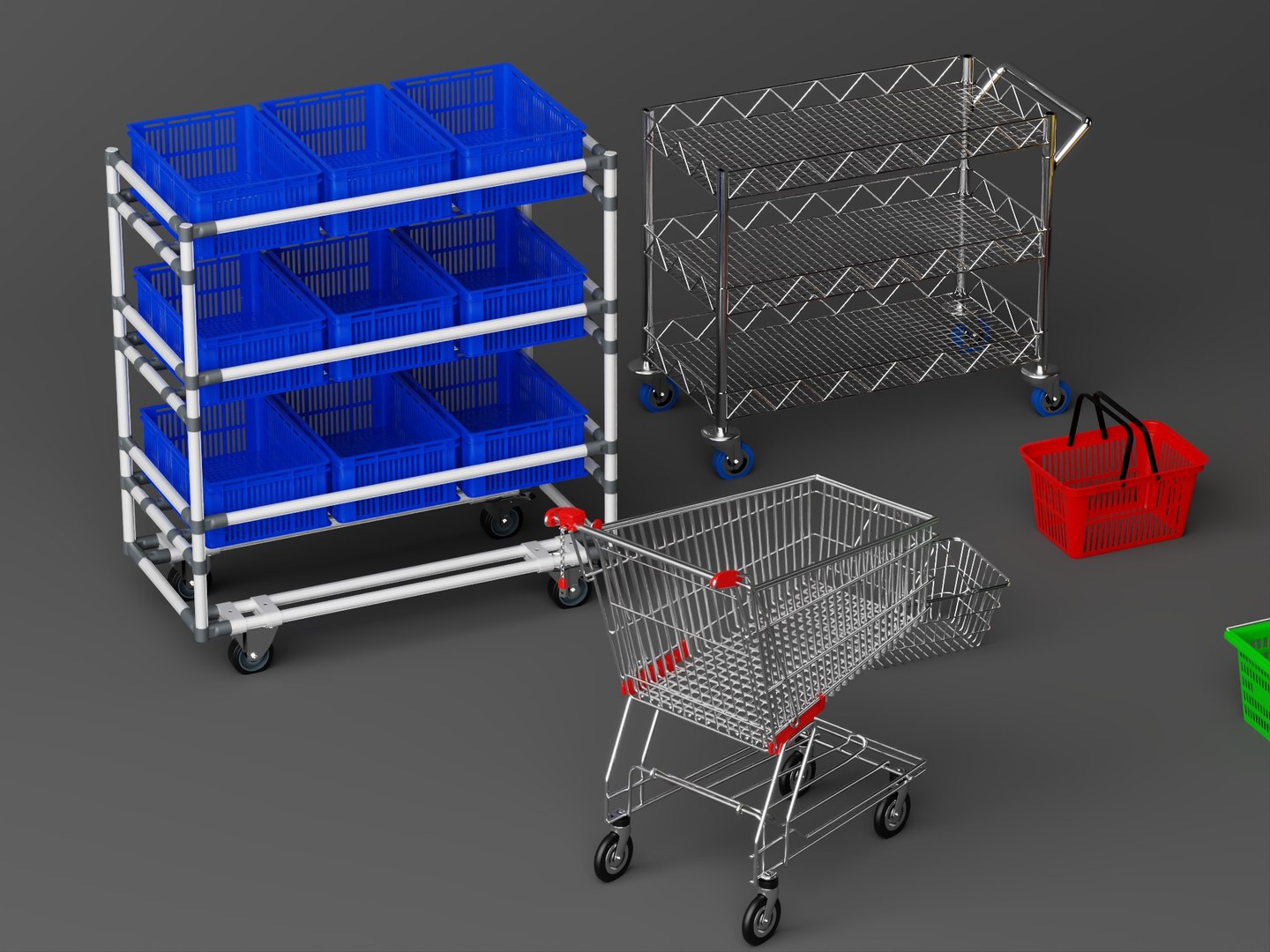 Supermarket Trolley Shopping Basket Storage Rack 3D Model Pack model https://p.turbosquid.com/ts-thumb/rd/UJLlNG/EH/13/jpg/1785654692/1920x1080/fit_q87/b42729cf6b71df3ab1fc09bc34a2b40c1feb4c88/13.jpg