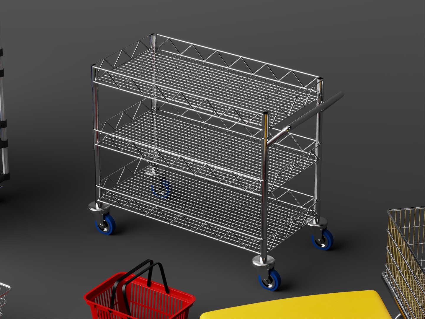 Supermarket Trolley Shopping Basket Storage Rack 3D Model Pack model https://p.turbosquid.com/ts-thumb/rd/UJLlNG/EP/14/jpg/1785654693/1920x1080/fit_q87/6cbca5cdade42dcf2c5c63c2f6f8897c2721df19/14.jpg