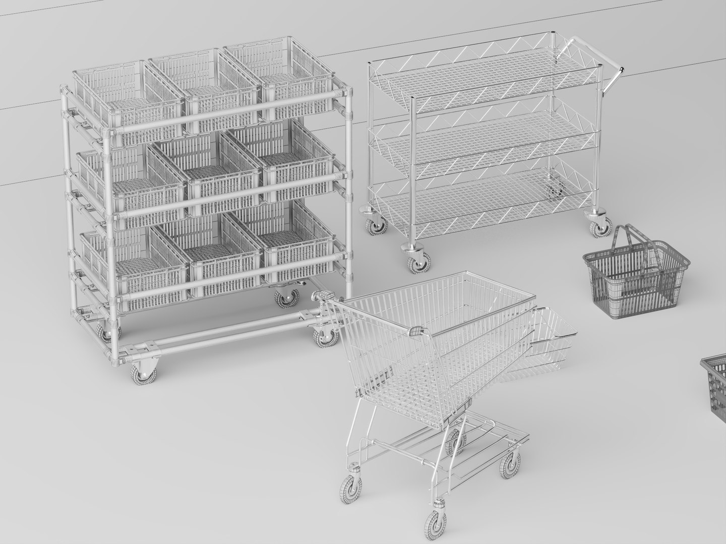 Supermarket Trolley Shopping Basket Storage Rack 3D Model Pack model https://p.turbosquid.com/ts-thumb/rd/UJLlNG/yL/110/jpg/1785654696/1920x1080/fit_q87/f7bef7a21696233e9fa980b198bf406c9a7759ff/110.jpg