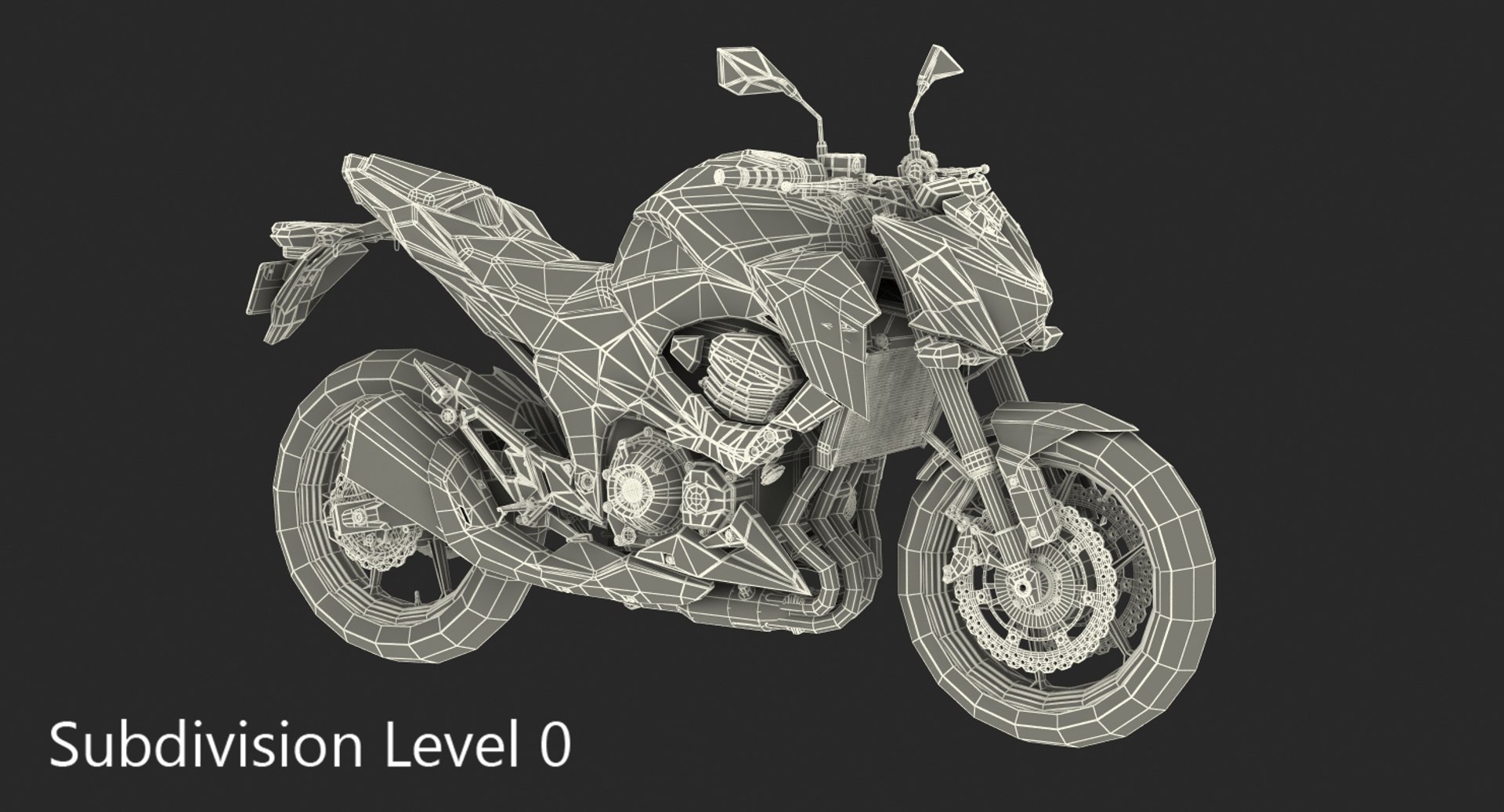 3D Motorcycle Kawasaki Z800 Red - TurboSquid 1163444