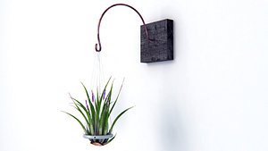 3d model creative air plant wall