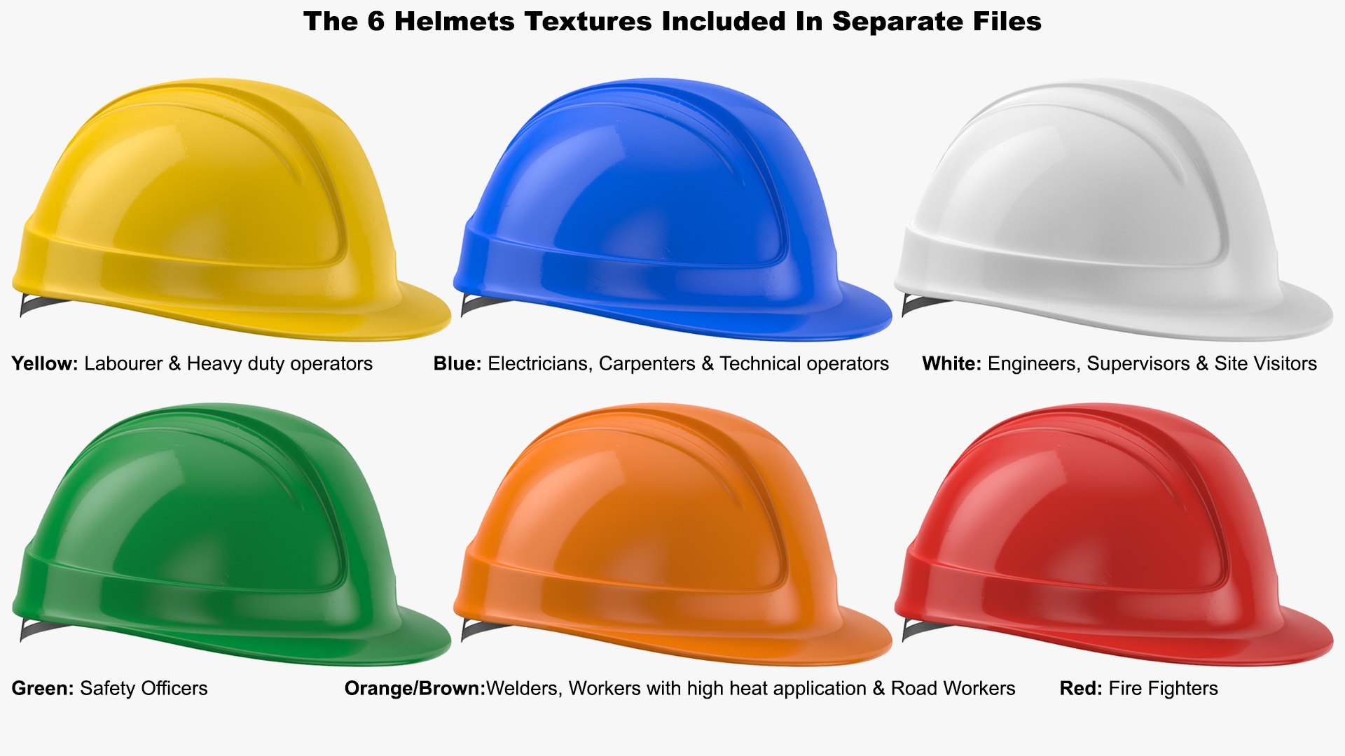 3D Hard Hat Safety Helmet 05 https://p.turbosquid.com/ts-thumb/rd/ZsLmwk/Zw/safetyhelmets/jpg/1662033143/1920x1080/fit_q87/5304fe22199cf6fafa9fcd260b99687f055e7844/safetyhelmets.jpg