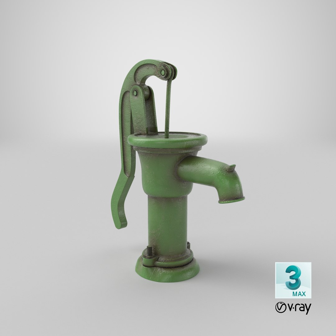 Hand Water Pump 3d Model