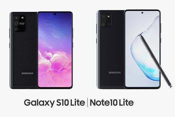 modelo 3d Samsung GALAXY S10 Lite y Note 10 Lite TurboSquid 1494839