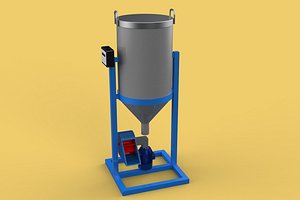 3D DUAL DIRECTIONAL FISH FEEDER CENTRIFUGAL SPREADER ROTARY AUTOMATIC model