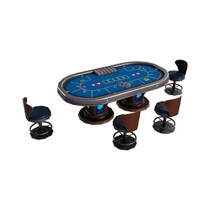 Poker Table V3 Casino Gambling Game Ready PBR