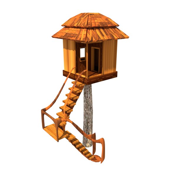 Large tree house banglow 3D model - TurboSquid 1819928
