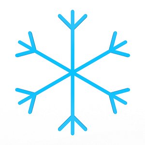 3D Snowflake Emoji