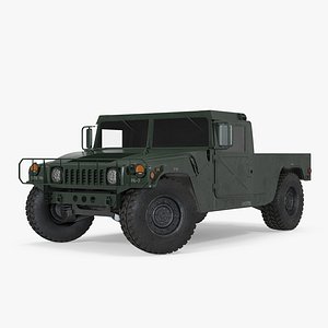 hmmwv m998 rigged 3d model