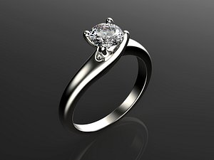 Engagement ring 0061 with a set of sizes