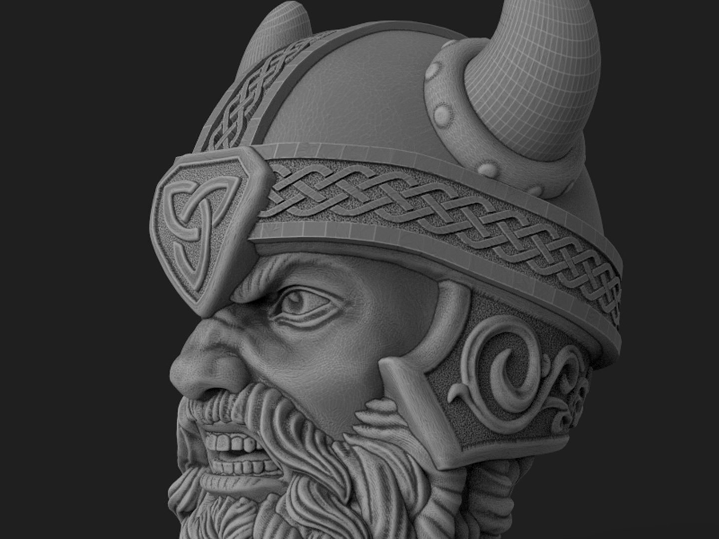 Viking Head 3D Model - TurboSquid 1981900