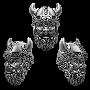 Viking head 3D model