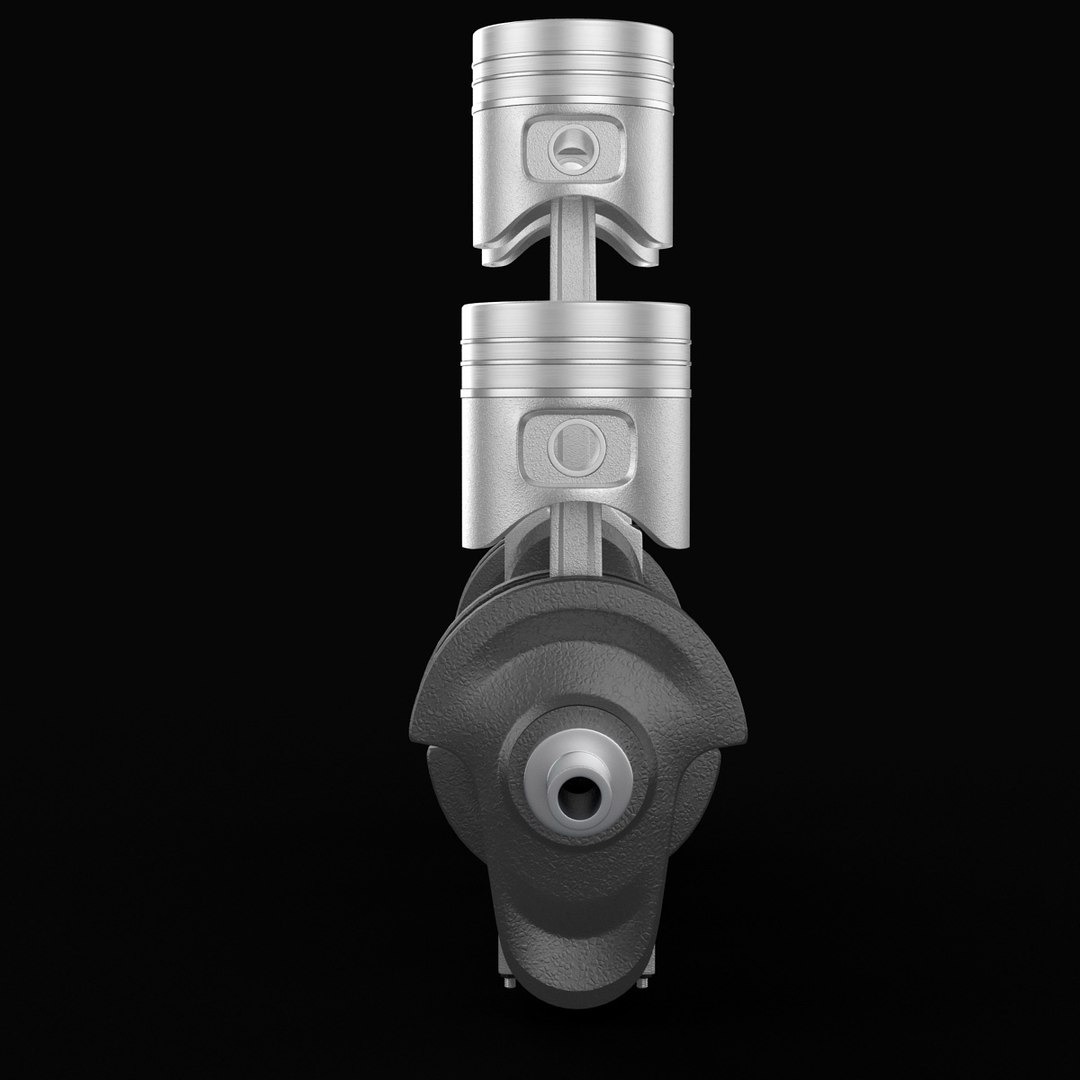 3d Model Crankshaft Animation