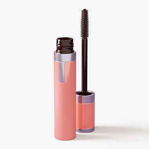Mascara Tube with Brush 3D