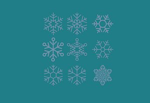 snowflakes snow flake model
