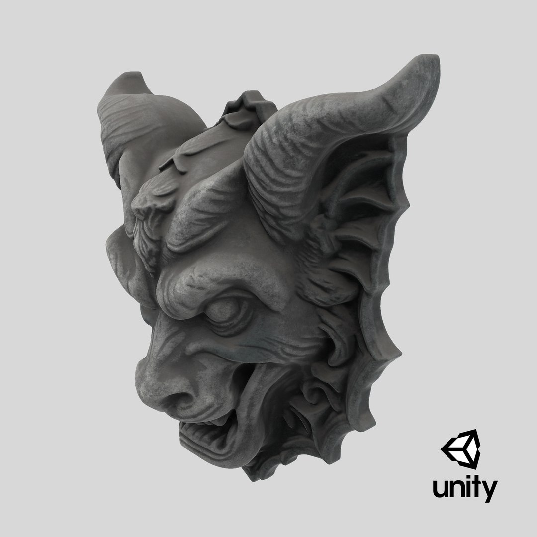 Gargoyle Head Textured 10 model https://p.turbosquid.com/ts-thumb/rd/wusMZQ/43/stemcell_unity_render/png/1729012219/1920x1080/fit_q87/4530bf11956c3d14741d8be19d0d9d49fb6b8392/stemcell_unity_render.jpg