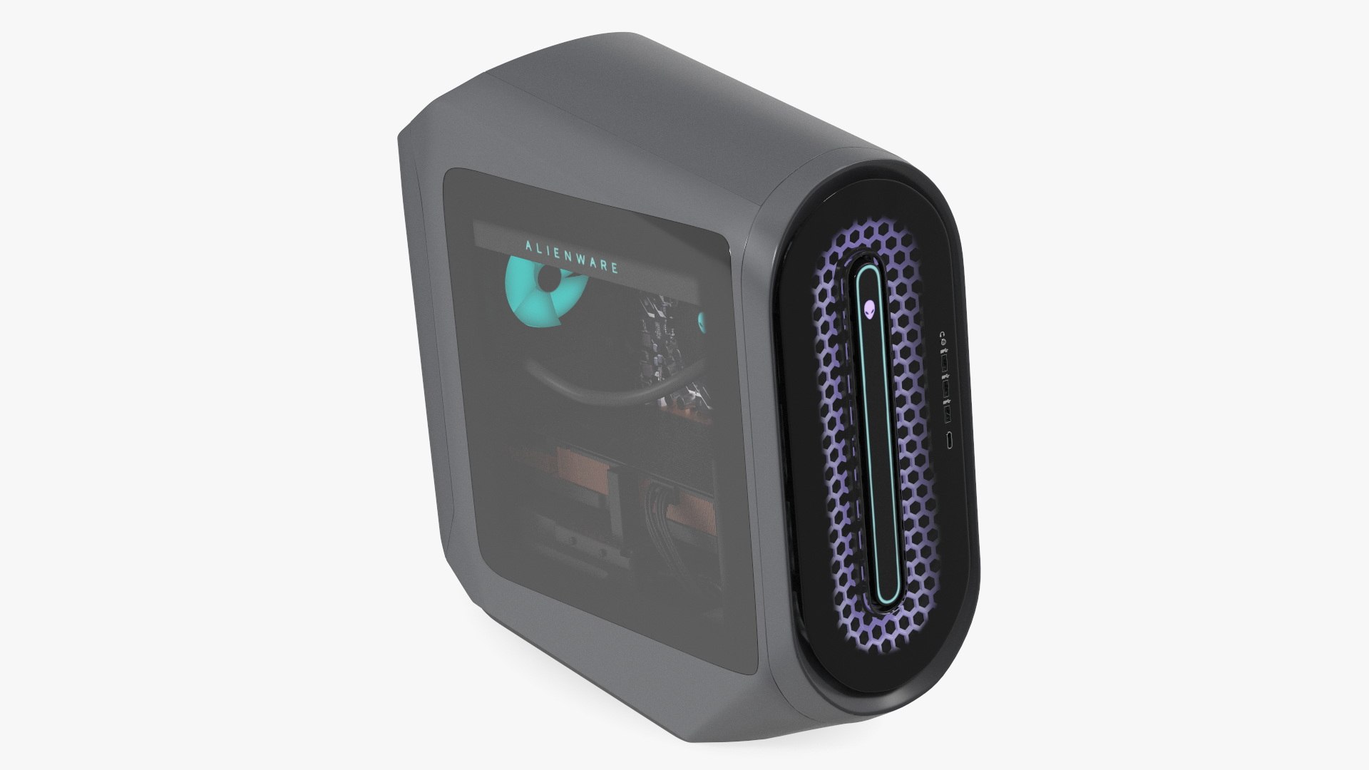 Gaming Desktop Alienware Aurora Black 3D model preview