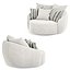 Globe poltrono girevole sofa by Flex team  white