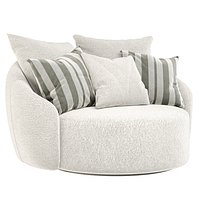 Globe poltrono girevole sofa by Flex team  white