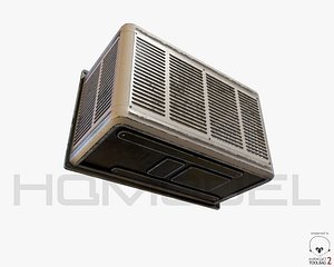 air conditioner 01 pbr 3d model