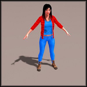 3D model Gangster Lady