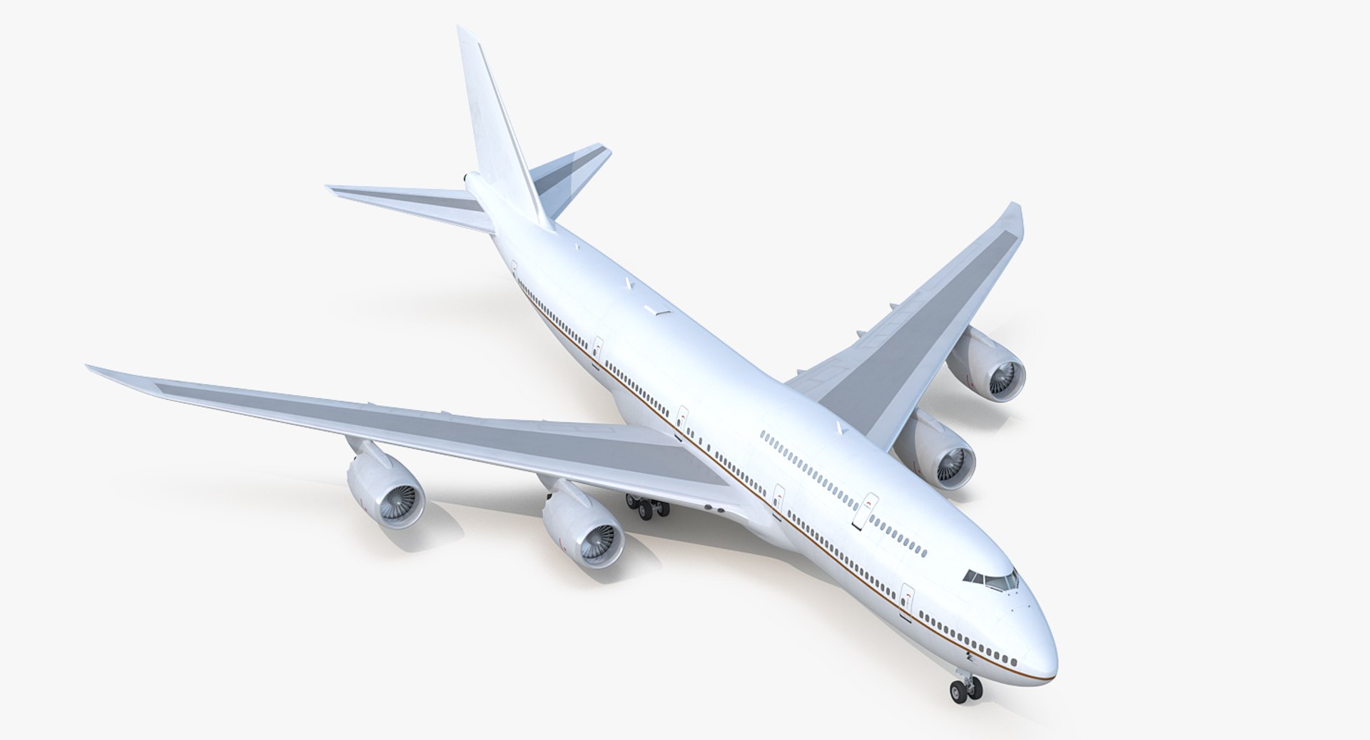 Boeing 747-8I Generic 3D model preview
