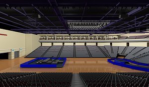 3D basketball arena