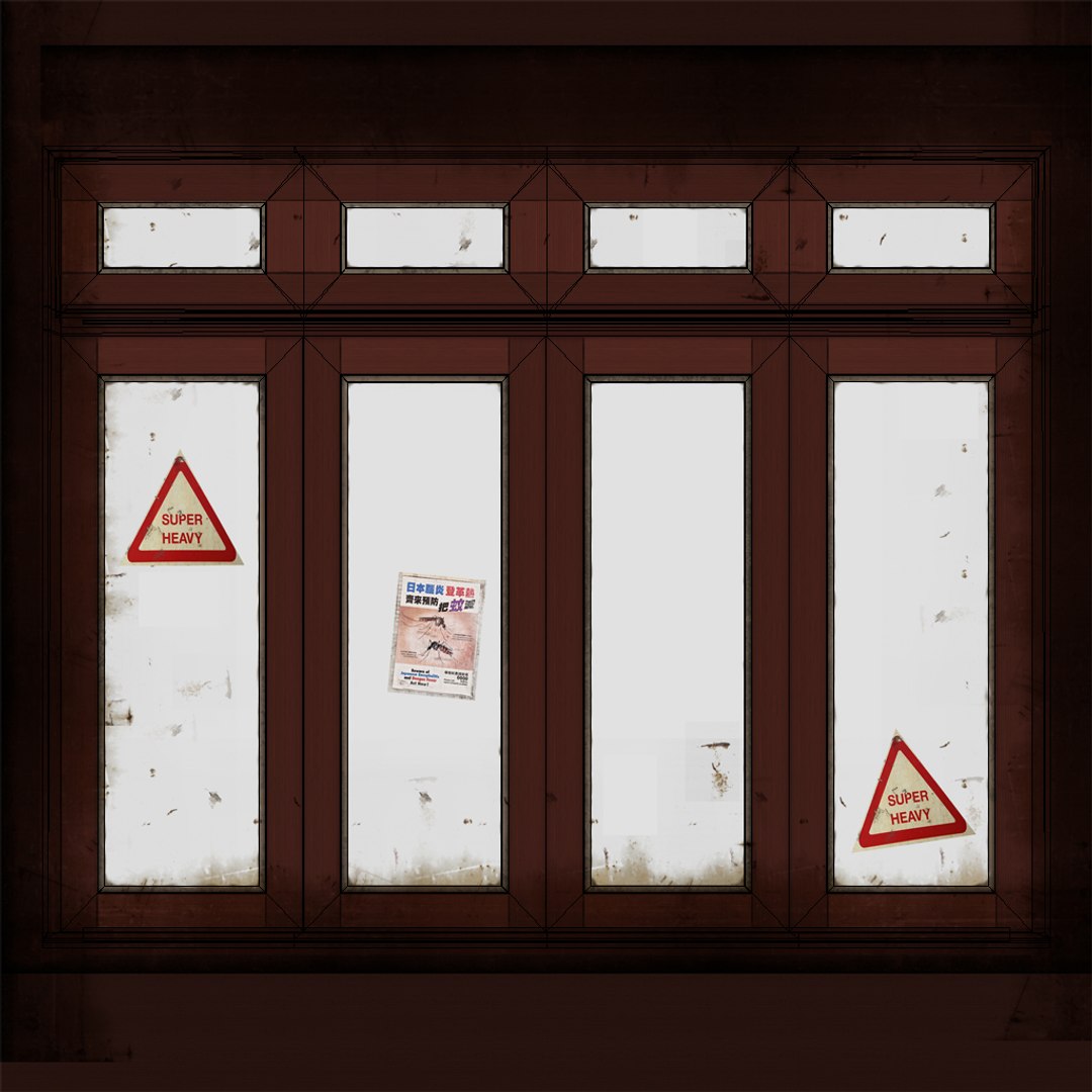 Scary Window 3d Model