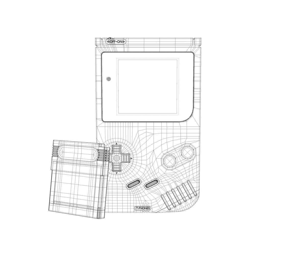 Nintendo Gameboy 3D - TurboSquid 2186722