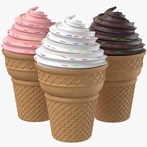 flavors ice cream 3D model
