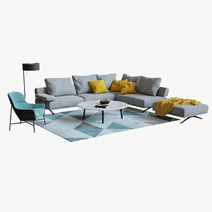 living room set 3D model