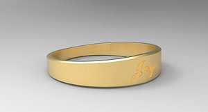3D model Joy Ring Female Gold