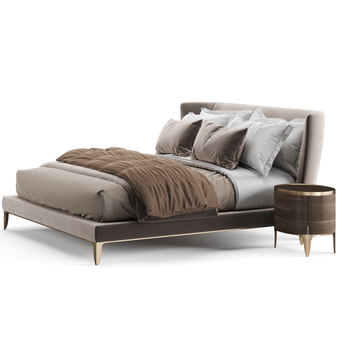 3D Poliform Gentleman Bed model - TurboSquid 1738317