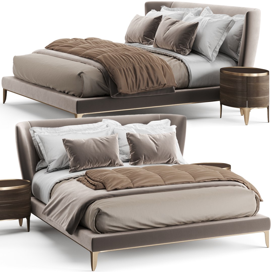 3D Poliform Gentleman Bed model - TurboSquid 1738317