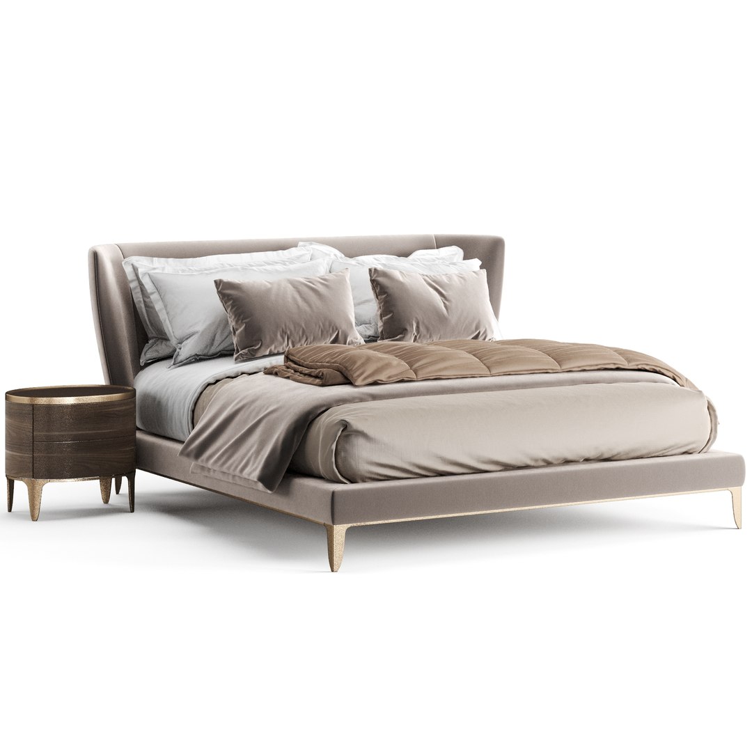 3D Poliform Gentleman Bed model - TurboSquid 1738317