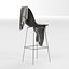 Tabouret en plastique moulé DSHBX: Charles & Ray Eames avec nappe pour la visualisation intérieure