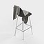 Tabouret en plastique moulé DSHBX: Charles & Ray Eames avec nappe pour la visualisation intérieure