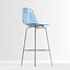 Tabouret en plastique moulé DSHBX: Charles & Ray Eames avec nappe pour la visualisation intérieure