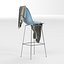 Tabouret en plastique moulé DSHBX: Charles & Ray Eames avec nappe pour la visualisation intérieure